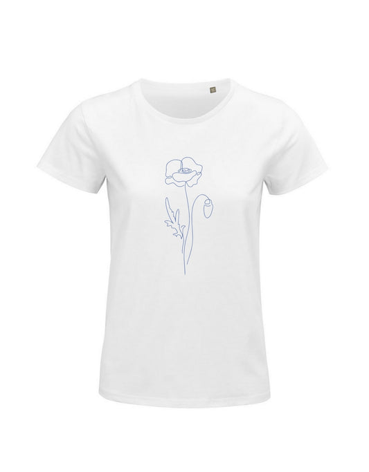 Damen T-Shirt "Mohnblume"