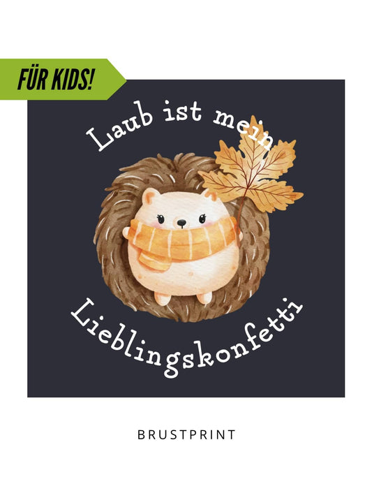 Kids Motiv "Herbst Igel"