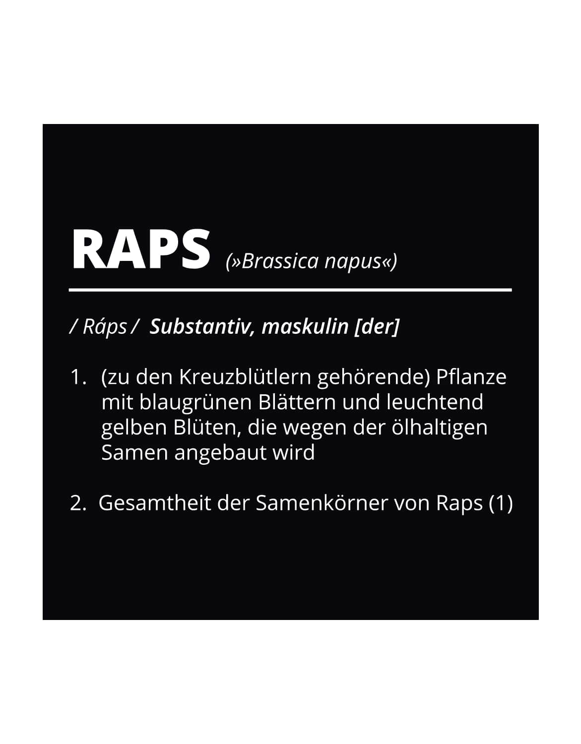 Beutel "Raps"