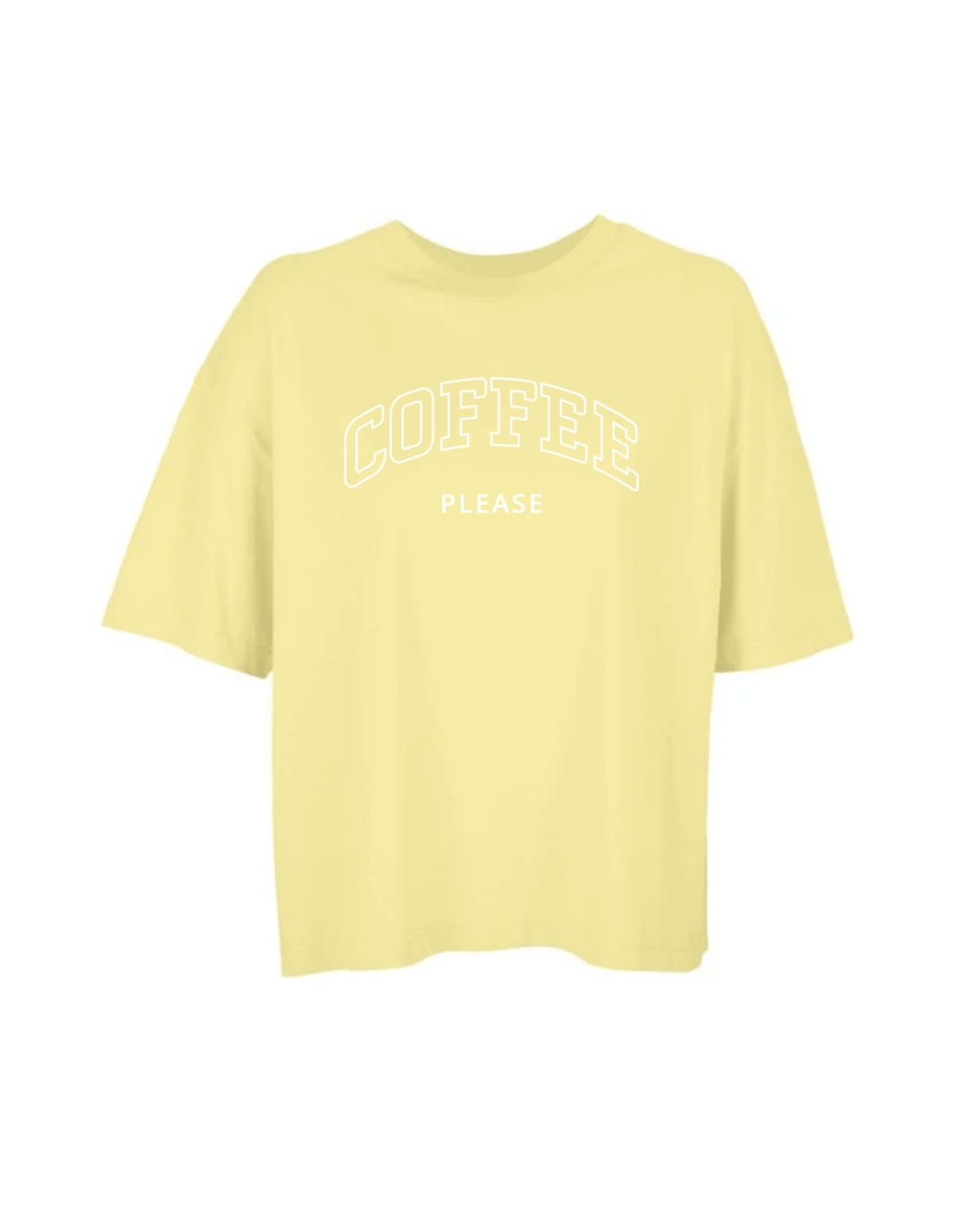 Oversize Motiv "Coffee please"