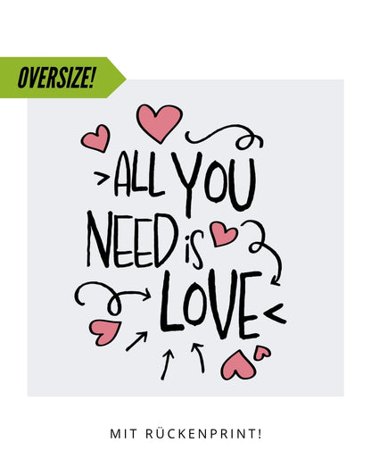 Oversize Motiv "All you need is Love 2"