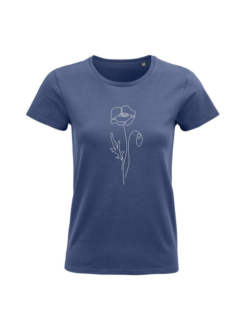 Damen T-Shirt "Mohnblume"