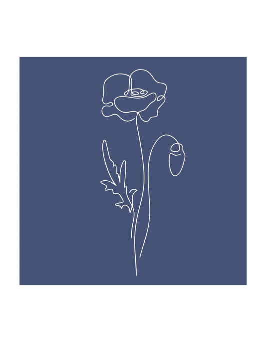 Damen T-Shirt "Mohnblume"