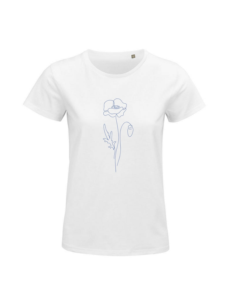 Damen T-Shirt "Mohnblume"