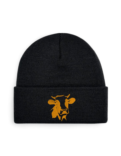 Strick-Beanie "Kuh"