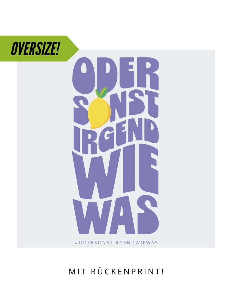 Oversize Motiv "Odersonstirgendwiewas"