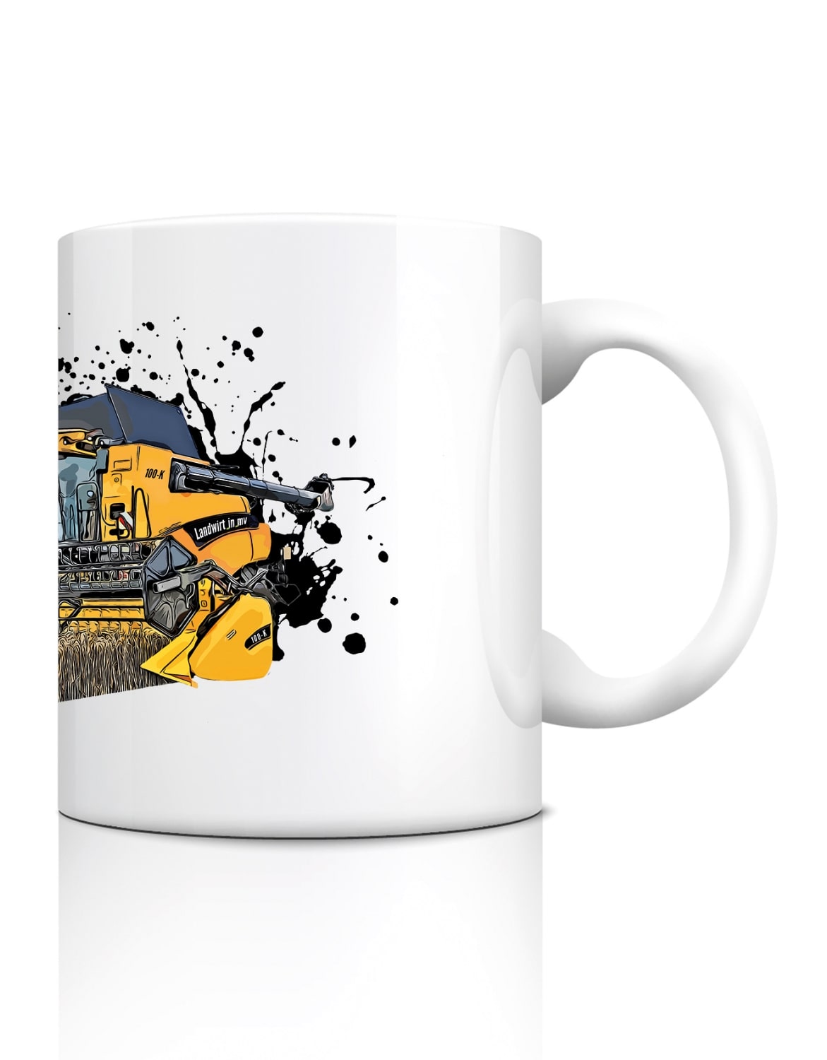 Tasse "Mähdrescher" weiß
