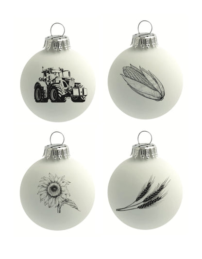 Weihnachtskugel weiß