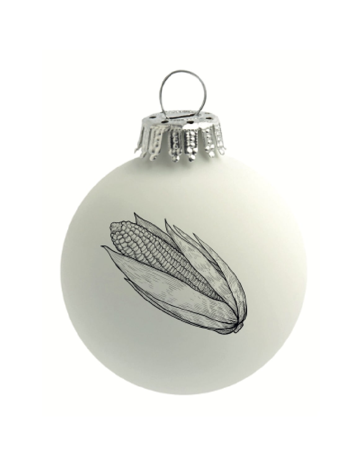 Weihnachtskugel weiß