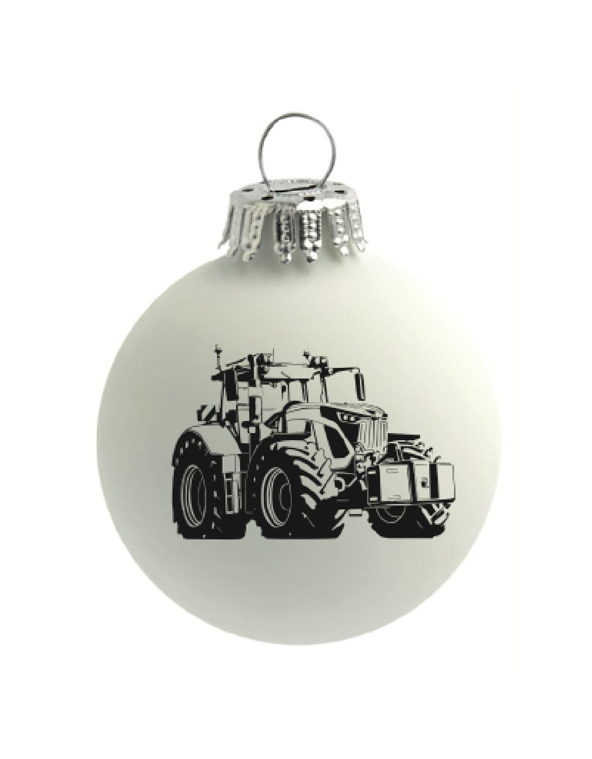 Weihnachtskugel weiß