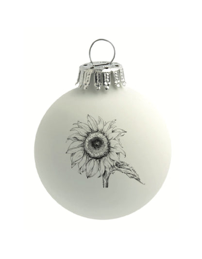 Weihnachtskugel weiß