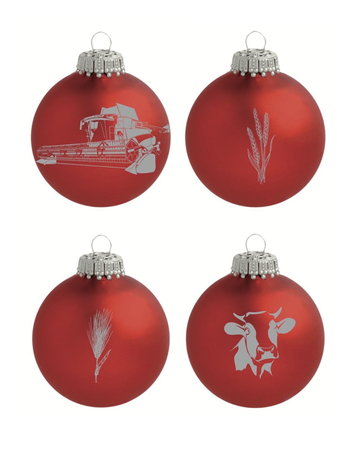 Weihnachtskugel rot