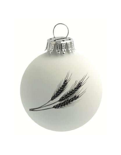 Weihnachtskugel weiß