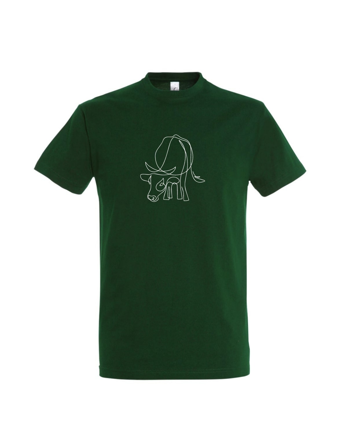 Jersey Langarmshirt Mit Kuh Motiv | Landwirt Design Mit Rind Aufdruck | Klassischer Schnitt