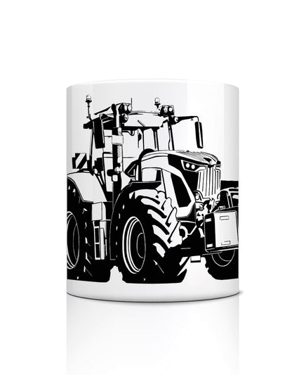 Tasse "Trecker schwarz-weiss"