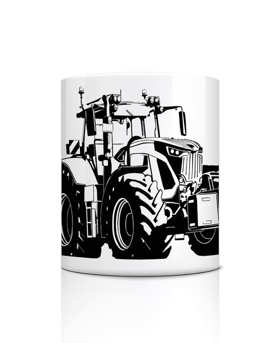 Tasse "Trecker schwarz-weiss"